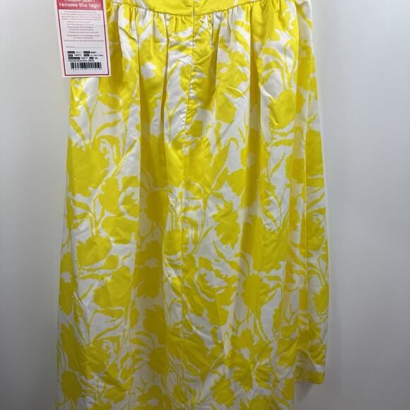 EY Boutique Especially Yours New Yellow Floral Feeling Beautiful Dress Size 10 - Picture 9 of 14